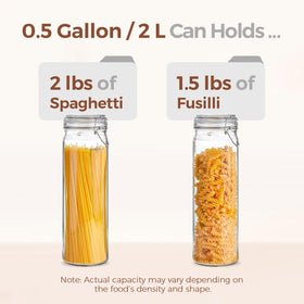 ComSaf airtight clamp lid seals dry goods to maintain freshness