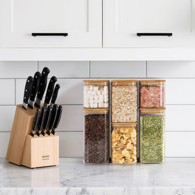 ComSaf 1.6qt jar stacked for space-saving storage