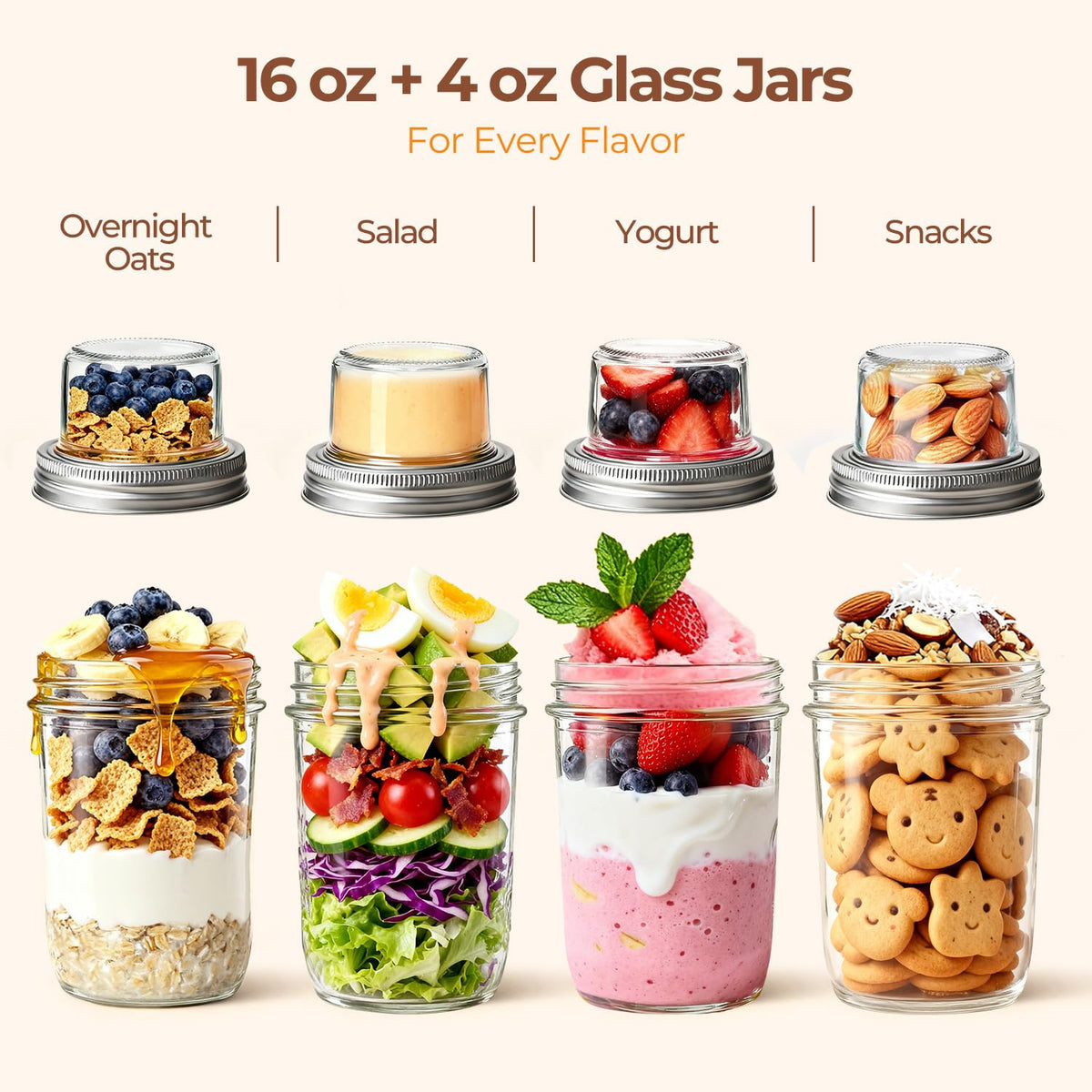 ComSaf food-grade glass offers durable, reusable design for meal prep.