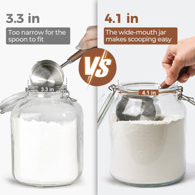 ComSaf airtight lid closure on jar demonstrates secure fermentation-ready seal.