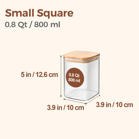 ComSaf airtight wood-lid glass jar showing secure seal and moisture protection.