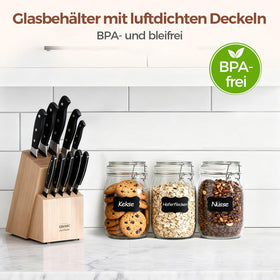 Bathroom essentials in ComSaf jar offer spa-like display