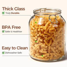 ComSaf bonus labels and scoop simplify kitchen organization and labeling.