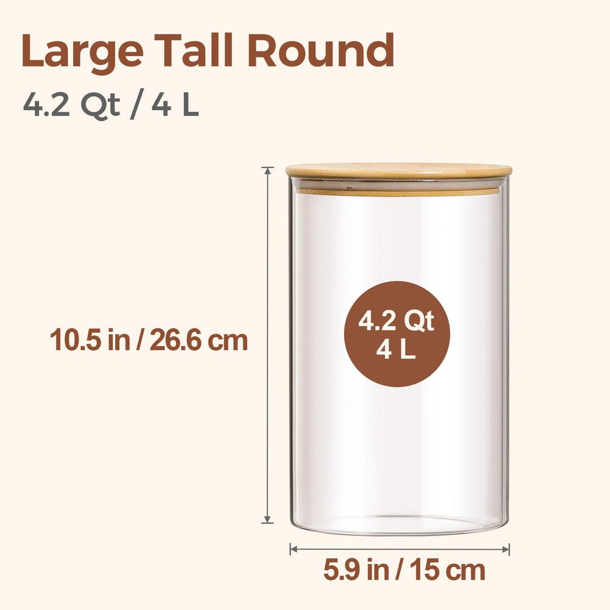 ComSaf 1 gallon borosilicate glass resists chipping and is dishwasher safe