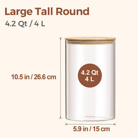 ComSaf 1 gallon borosilicate glass resists chipping and is dishwasher safe
