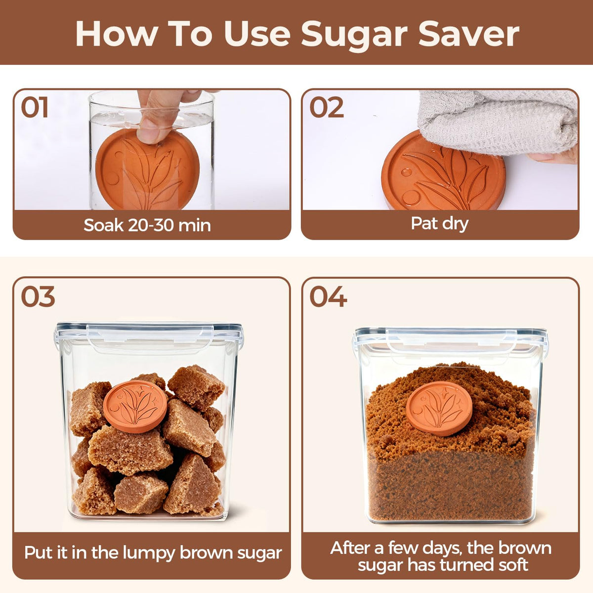 ComSaf clear BPA-free PP container offers odor-free storage and easy visibility