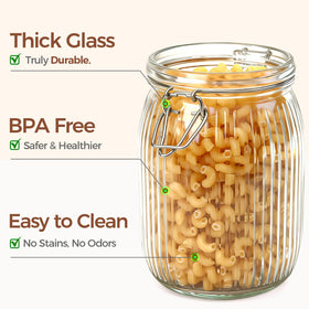 ComSaf BPA-free glass keeps storage safe and reusable.