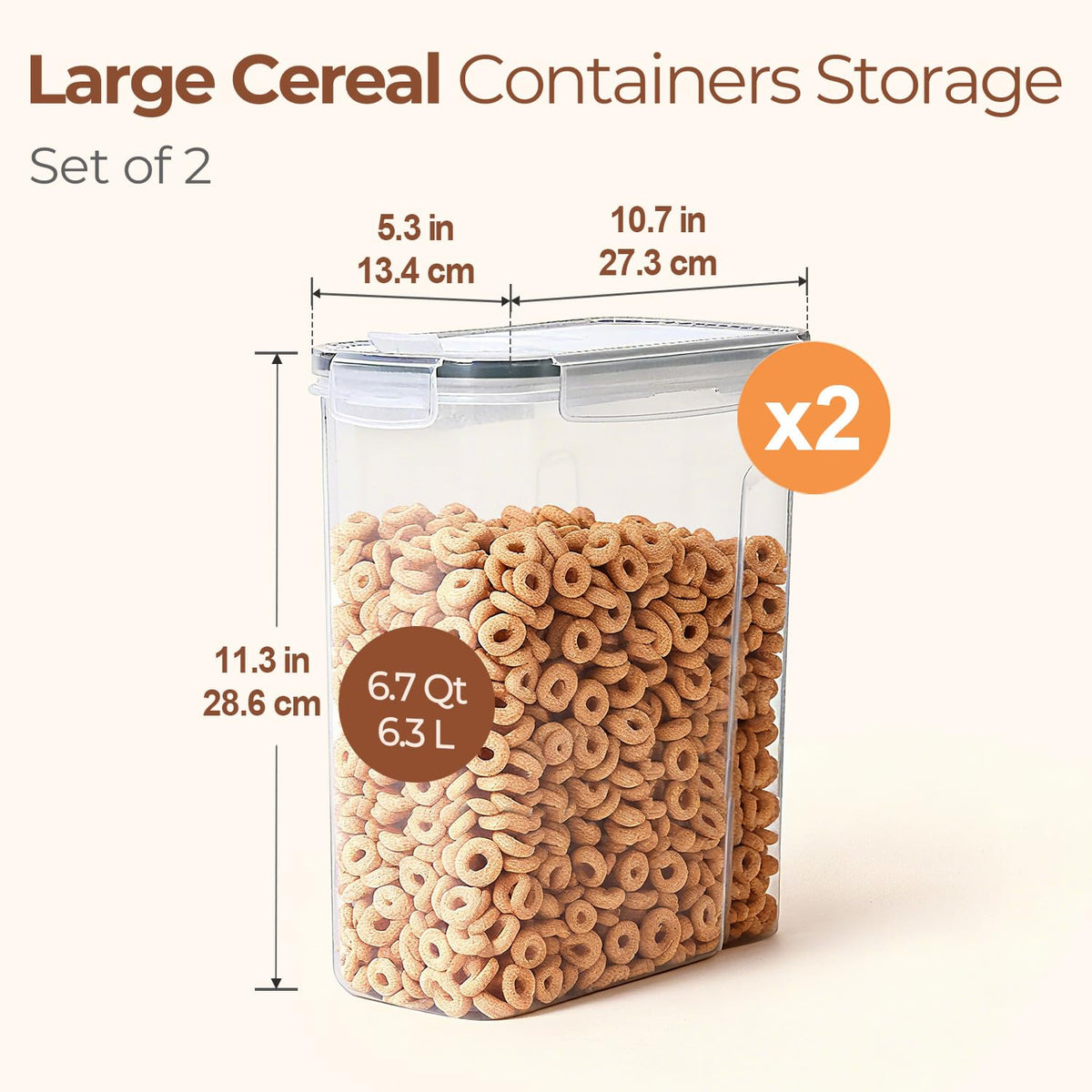 ComSaf BPA-free plastic with silicone gasket seal protects contents.