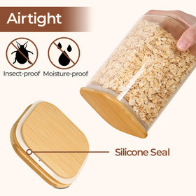 ComSaf cereal and snack storage jar keeps pantry tidy