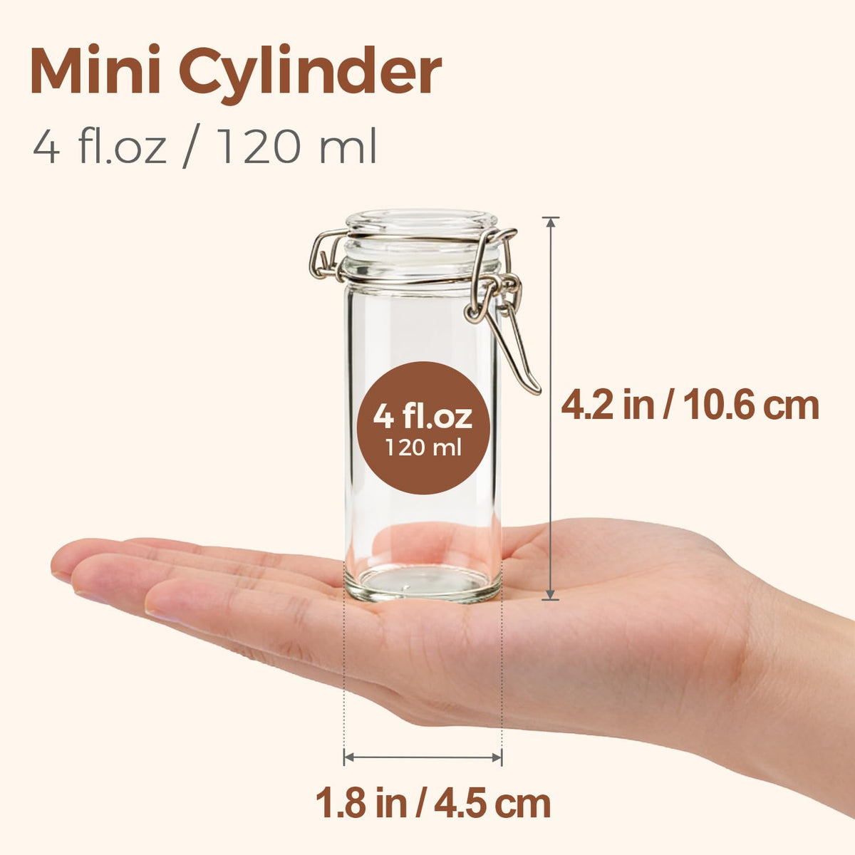 ComSaf clear glass spice jar on pantry shelf enhances organization.