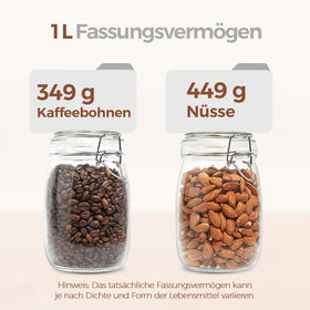 Coffee pods stored in ComSaf jar with inviting aroma sense