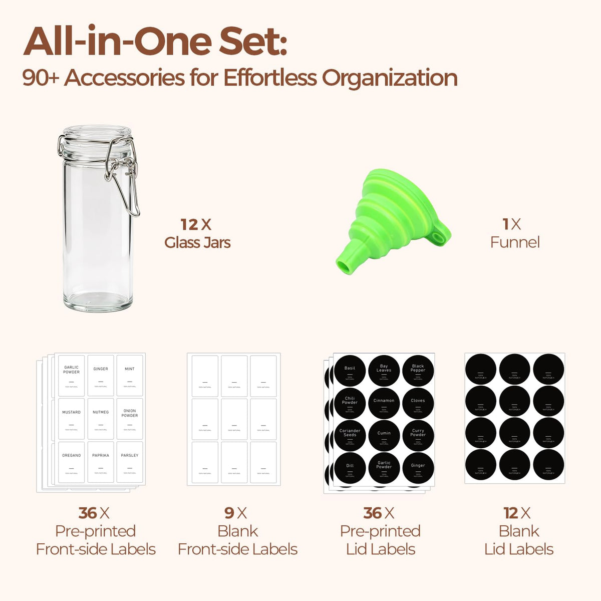 ComSaf collapsible refill funnel aids mess-free filling.