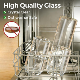ComSaf glass jar is dishwasher-safe while lid is hand-washed.