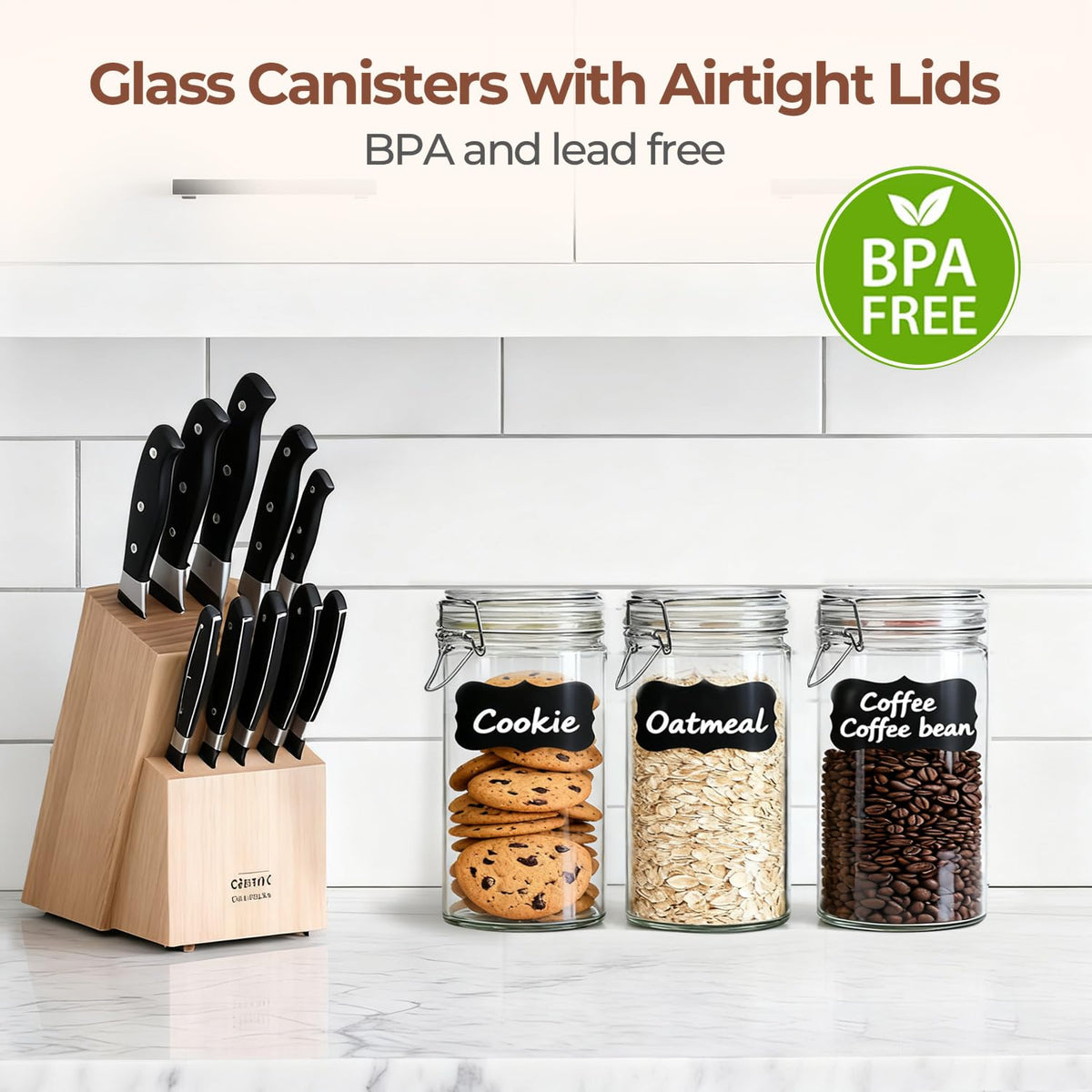 ComSaf dishwasher-safe glass body for simple, everyday cleaning.