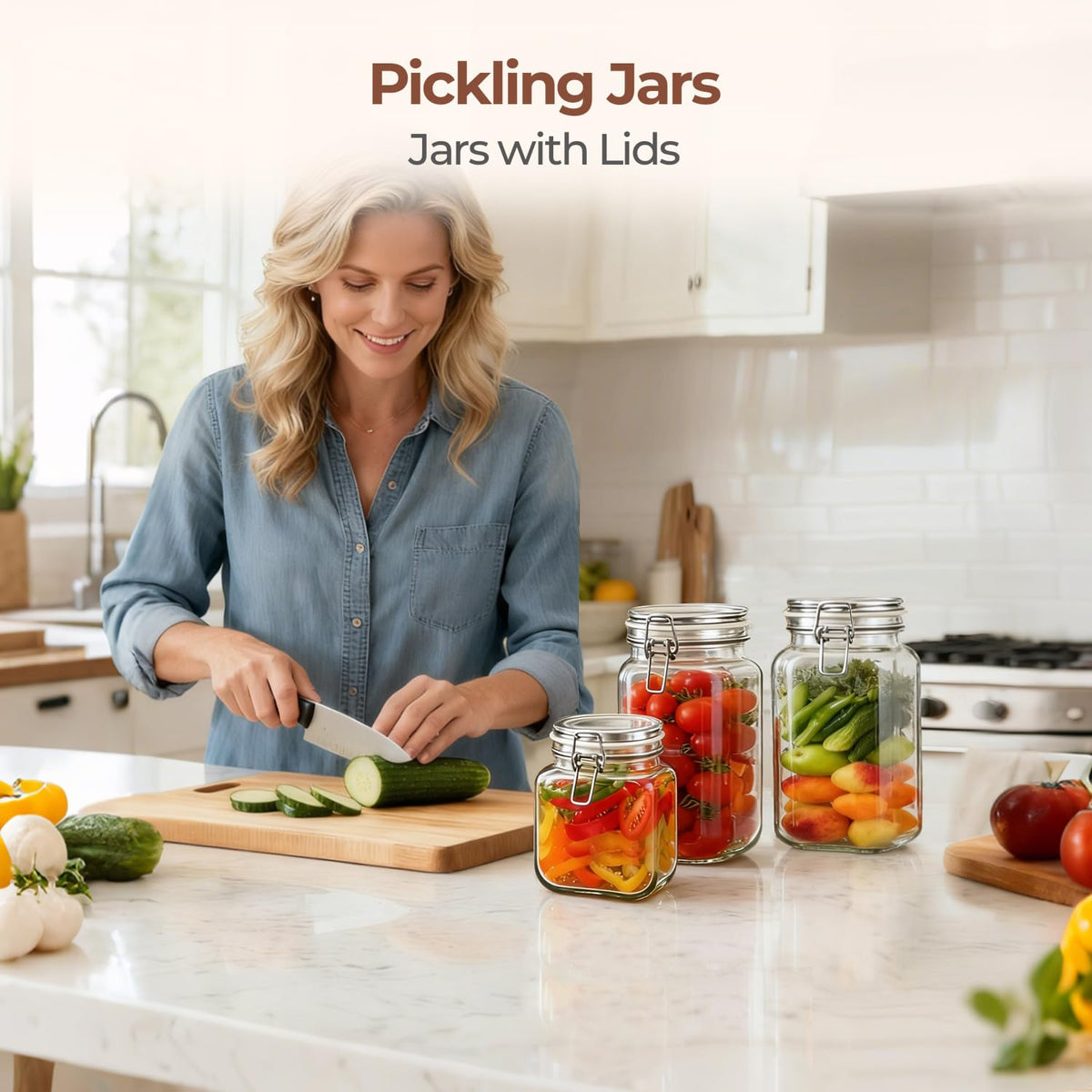 ComSaf dishwasher-safe glass and metal clamps simplify cleaning routine.