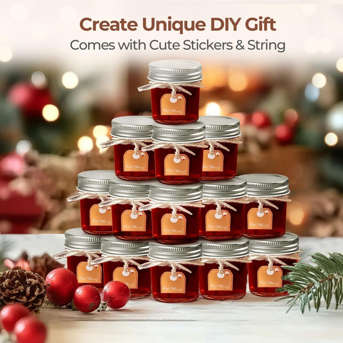 ComSaf mini candle jar for DIY decor and gifting