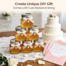 Jars shown in a kitchen setup suitable for candles and pantry storage.