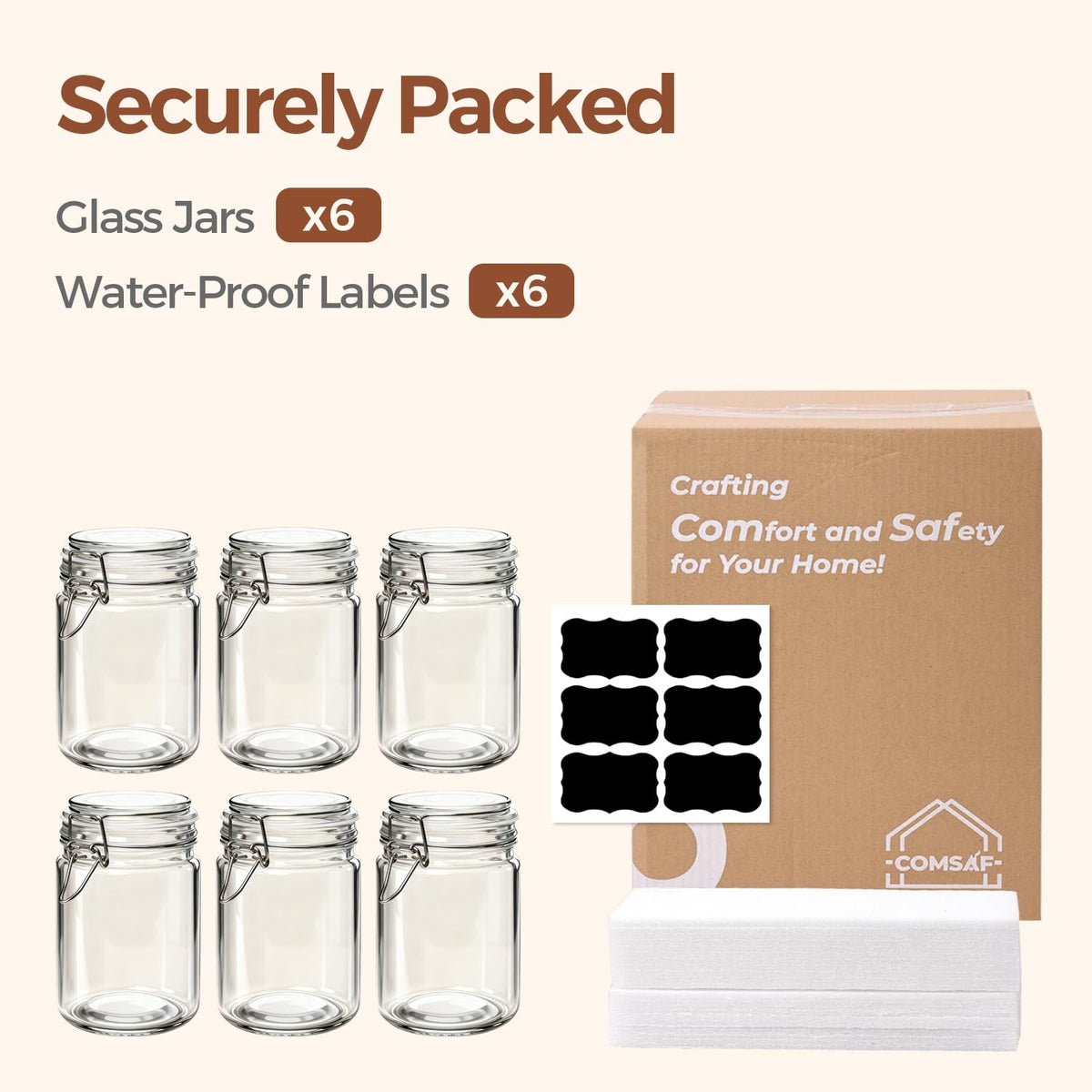 ComSaf 6-pack simplifies weekly meal prep and leftovers.