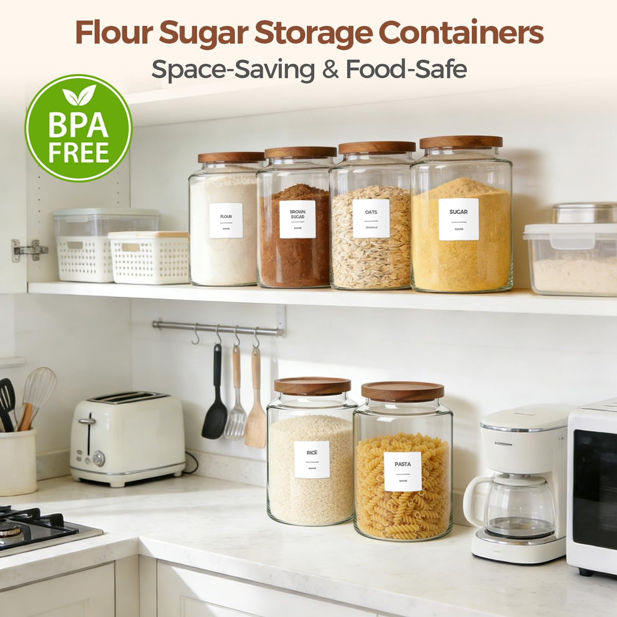ComSaf durable glass jar emphasizing sturdy construction and airtight storage