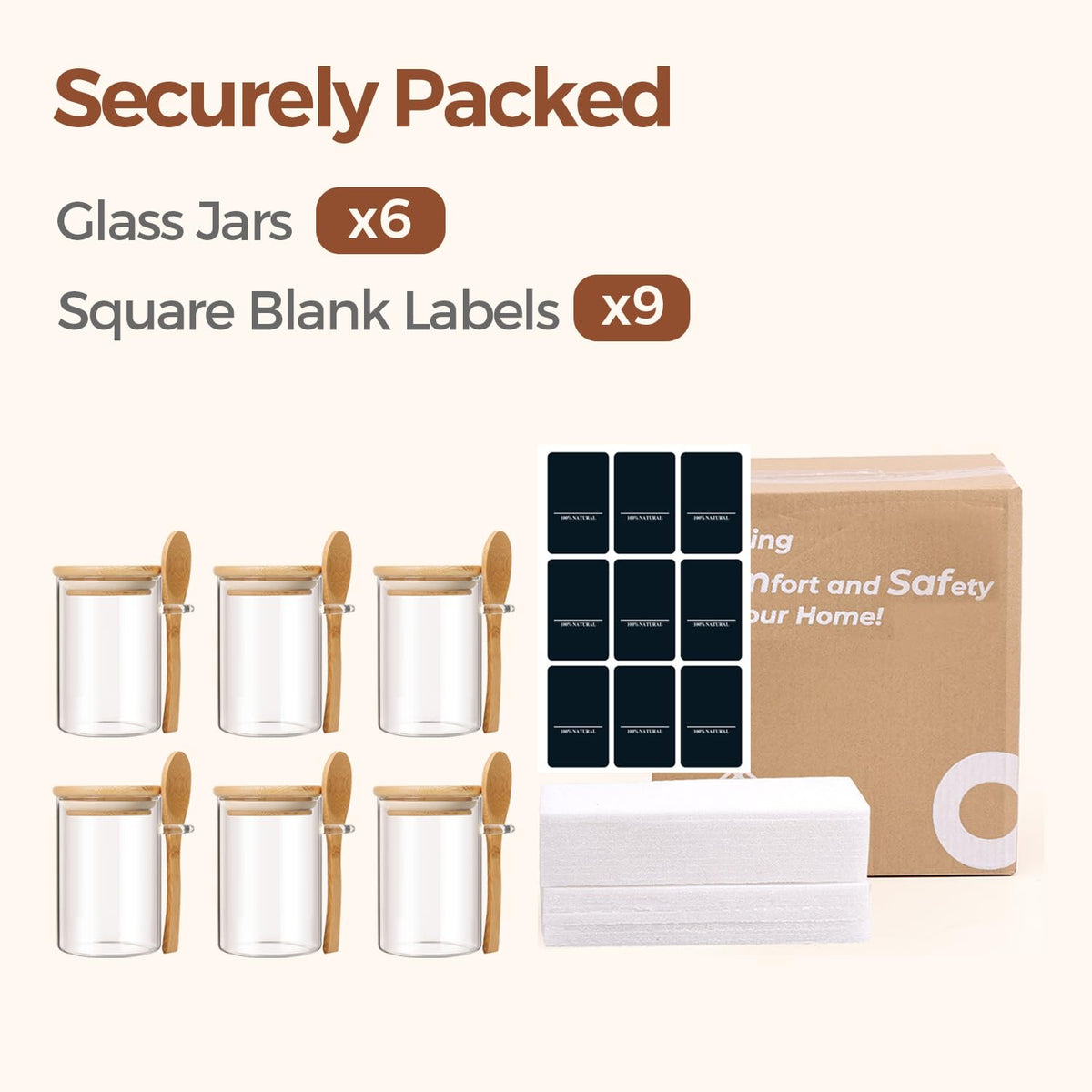 ComSaf easy-clean glass jars simplify post-cooking cleanup and maintenance.