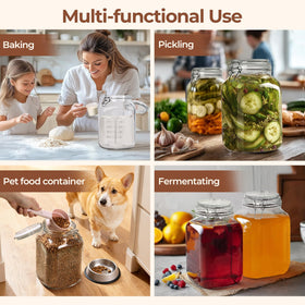 ComSaf fermentation-friendly jar ideal for kombucha and kimchi batches.