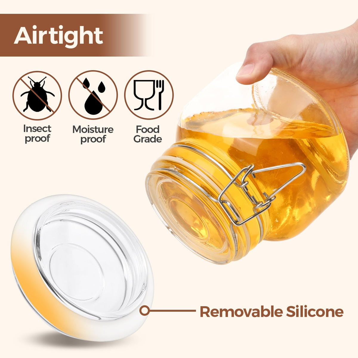 ComSaf flat glass sides provide a perfect label canvas for crisp, organized labeling.
