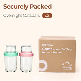 ComSaf food-grade glass jar combines durability with practical style