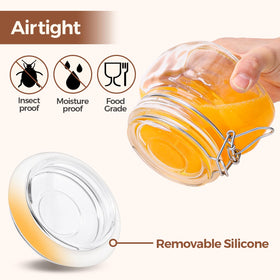ComSaf glass jar is dishwasher and freezer safe for versatile use