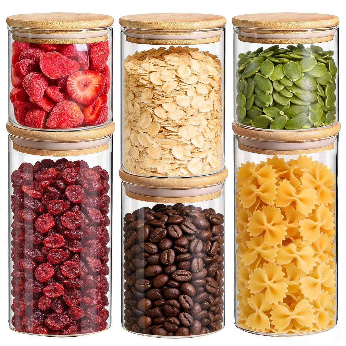 ComSaf 0-6qt lid tight-seal close-up showing airtight storage for dry foods
