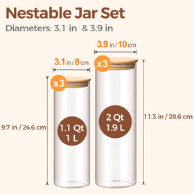 ComSaf cereal jar with clear view for easy monitoring