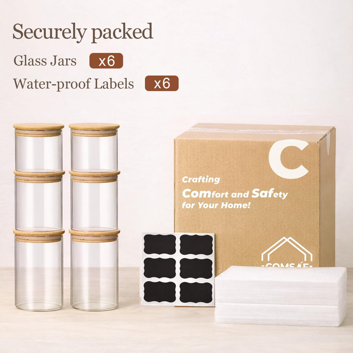 ComSaf minimalist storage solution blends with kitchen décor and storage needs