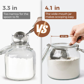 ComSaf included 120ml measuring cup enables precise portions.