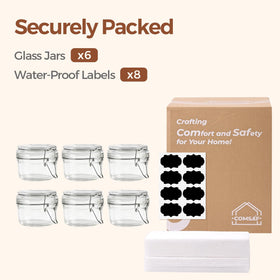 ComSaf jars store jams and honey cleanly for gifts or kitchen use.