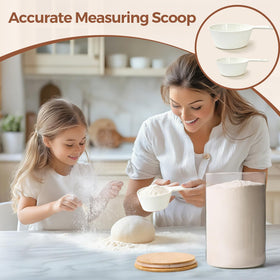 ComSaf round minimalist design enhances pantry organization on counters