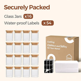 ComSaf kitchen-essentials set supports organized cooking with labeled jars