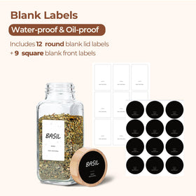 ComSaf labels set with 21 labels supports a clean, unified kitchen labeling system.