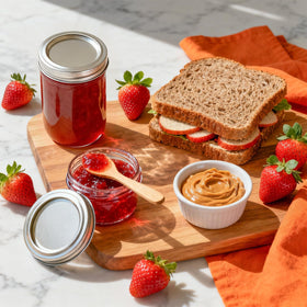 ComSaf mason jars for kitchen storage and organized dry goods.