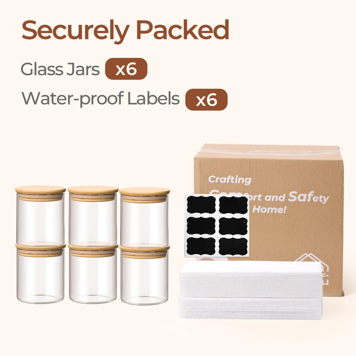 ComSaf meal prep jars are perfect for salads and lunches.