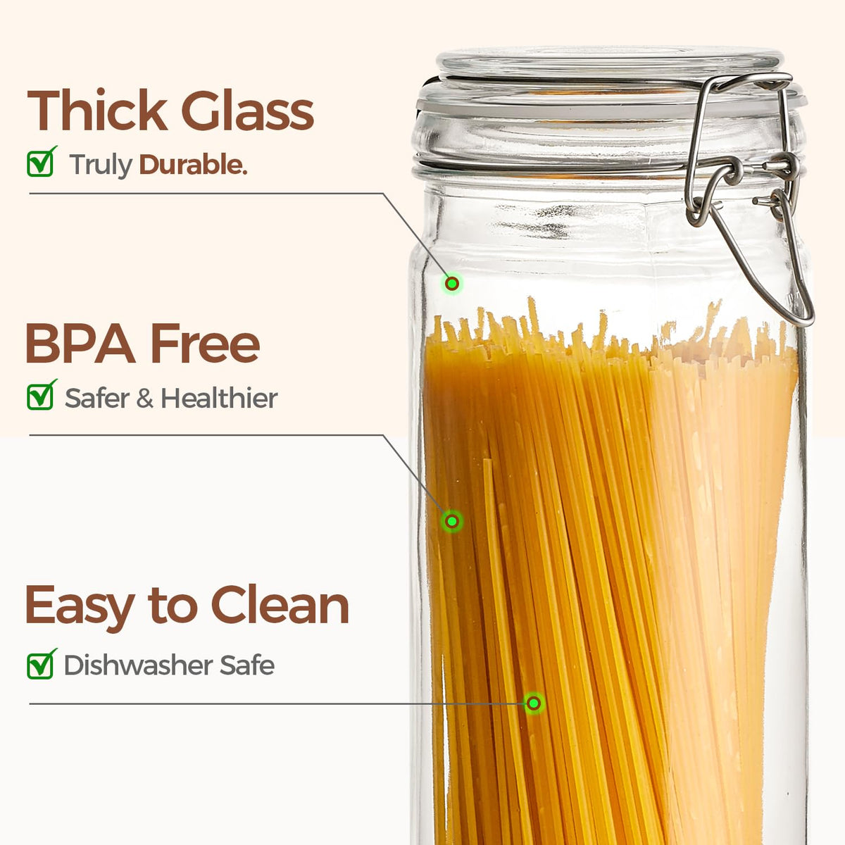 ComSaf slender base fits narrow pantry gaps for vertical storage