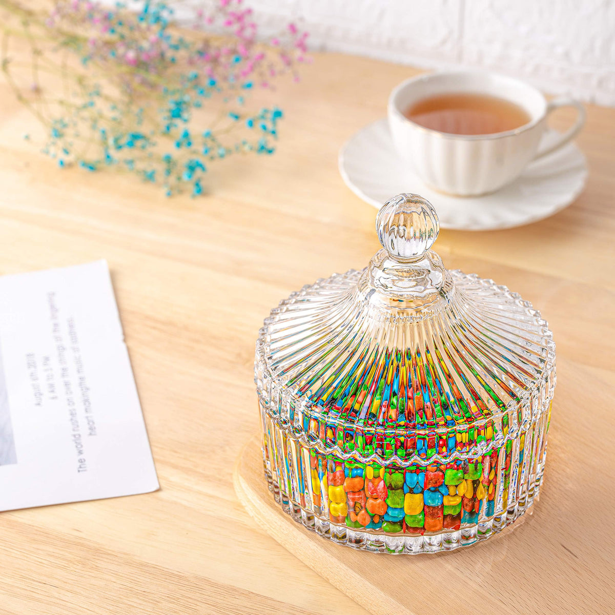 ComSaf versatile jar suits nuts, snacks, or vanity powders