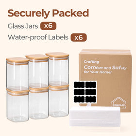 ComSaf pantry jars help keep shelves neat and visible