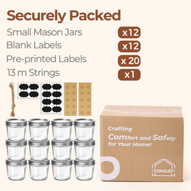 ComSaf jars ideal for pantry storage and DIY crafts