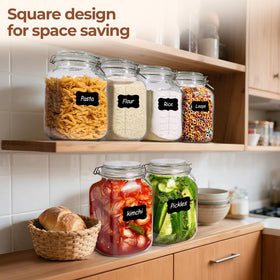 ComSaf pickling-friendly jar great for sauerkraut and other brined foods.