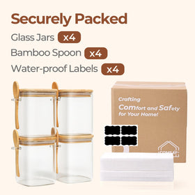 ComSaf portable jar with lid ideal for picnics or travel.