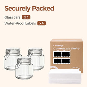 ComSaf reusable labels included for organized kitchen storage