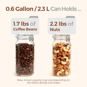 ComSaf rice 5lb bulk jar stores long-grain rice neatly.