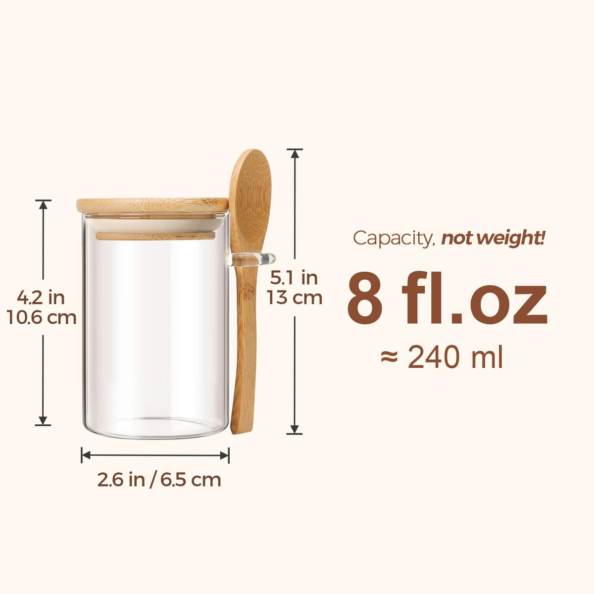 ComSaf round spice jar with easy-grip design improves scooping and handling.