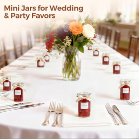 ComSaf six-pack jars ideal for DIY gifts and party favors.
