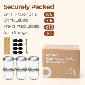 ComSaf six-pack with twine and labels adds instant gift-ready appeal.