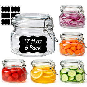 ComSaf square jar with airtight lids keeps foods fresh on your pantry shelf